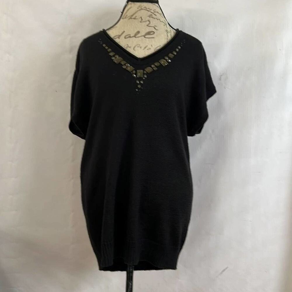 DKNYC BLACK SWEATER‎ SIZE XL